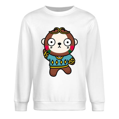 Front Patterned Long Sleeve TopStreetLine Neutral