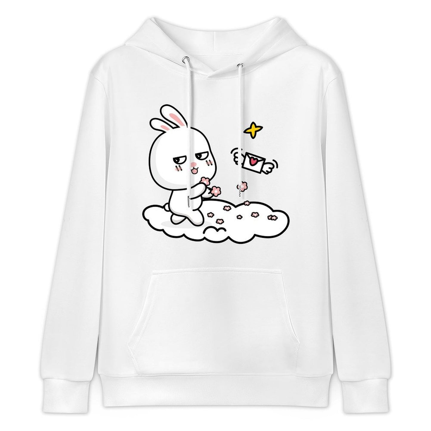 Basic Smooth Front Graphic Hoodies