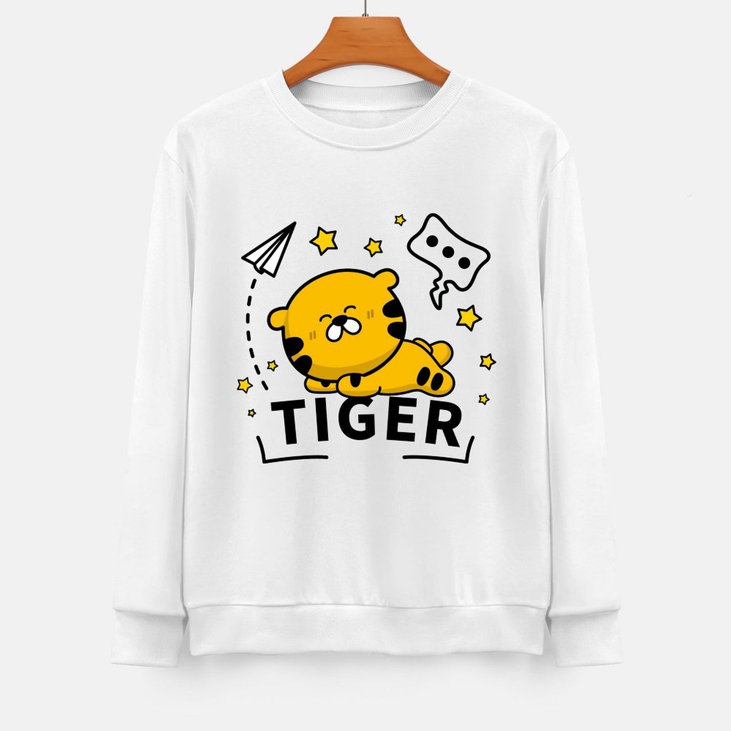 Front Patterned Long Sleeve TopYearRound Retro