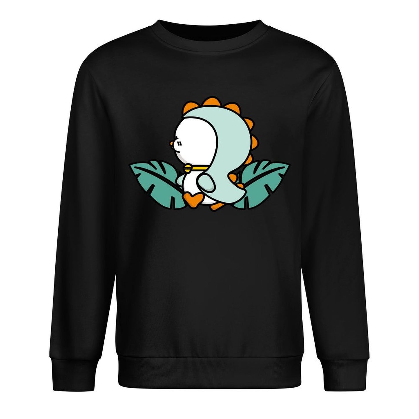 Front Patterned Long Sleeve Top100% Cotton Fitted