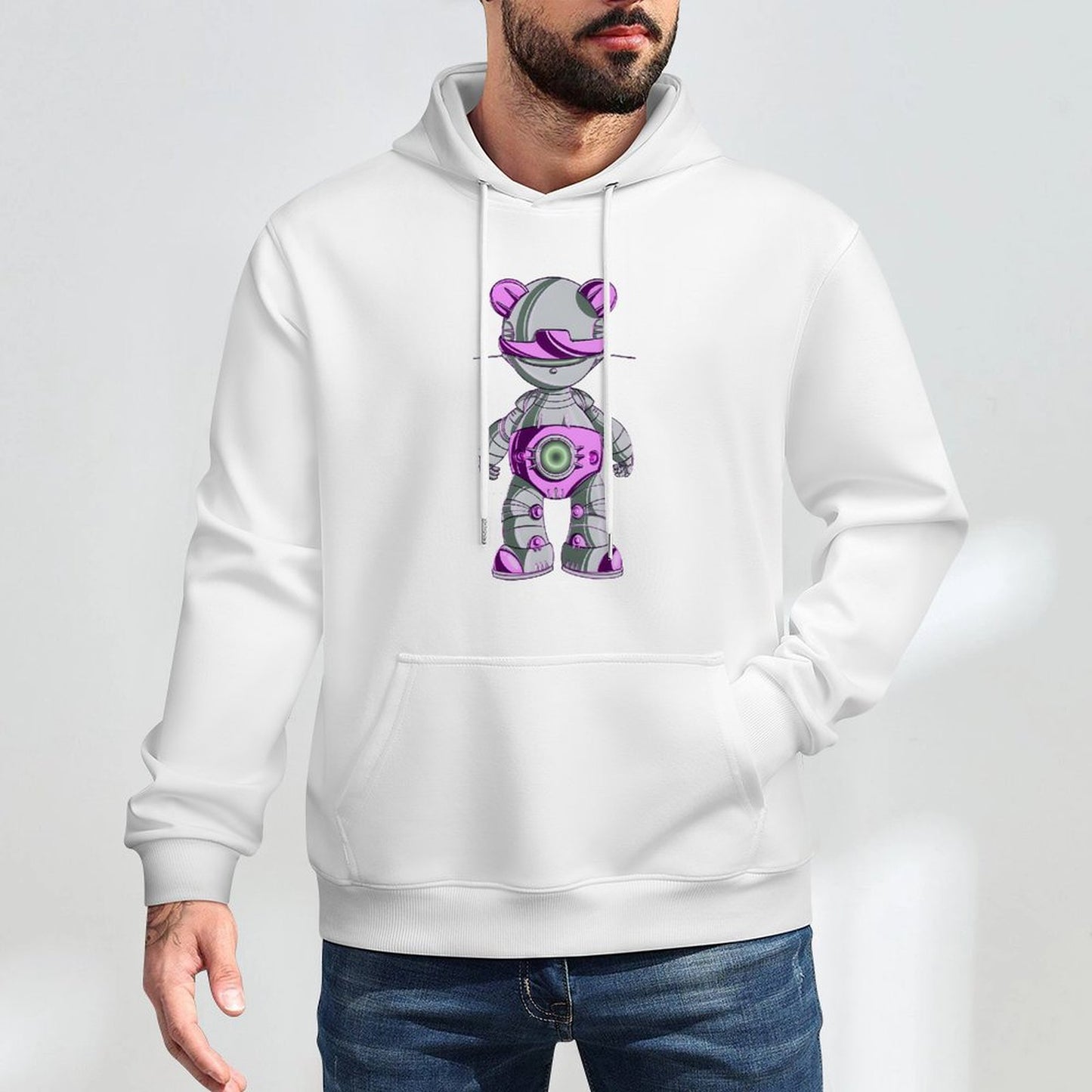 Hoodie Front PatternVintage Shrink-Resistant