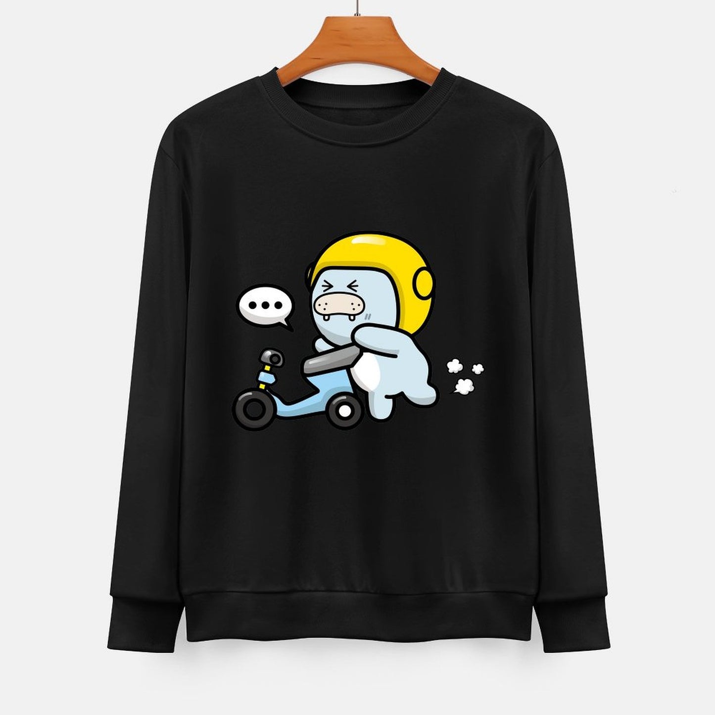  Front Patterned Long Sleeve TopLooseFit Daily