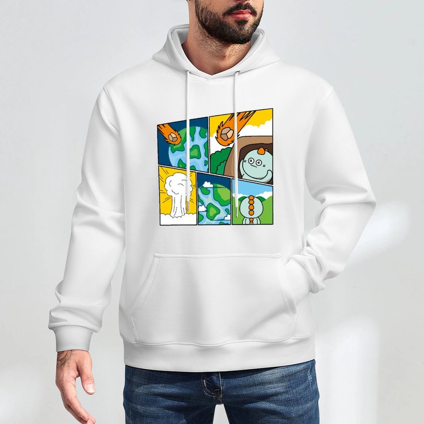 Basic Premium Finish Front Graphic Hoodies