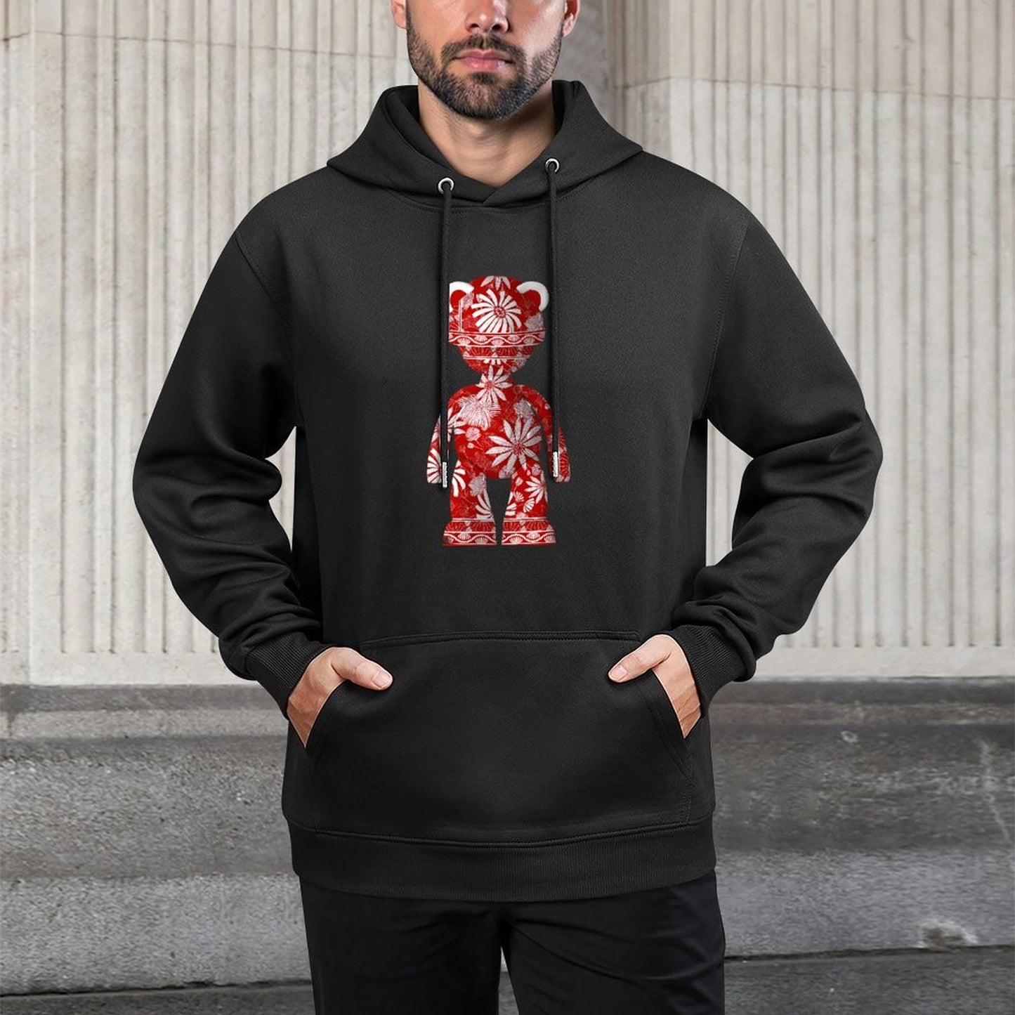 IPIB 250g Hooded Pocket Sweatshirt Front GraphicMen's Hooded  Sweatshirt6000112-2