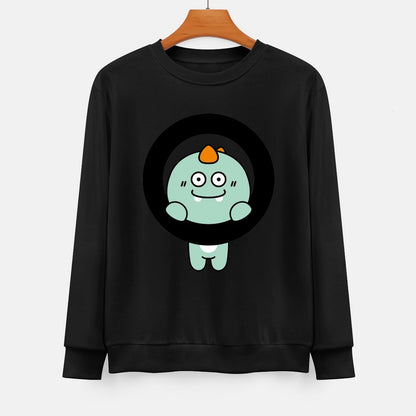  Front Patterned Long Sleeve TopSmoothWear Lifestyle