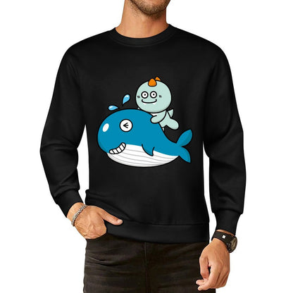 Front Patterned Long Sleeve TopShrink-Resistant EverydayTee