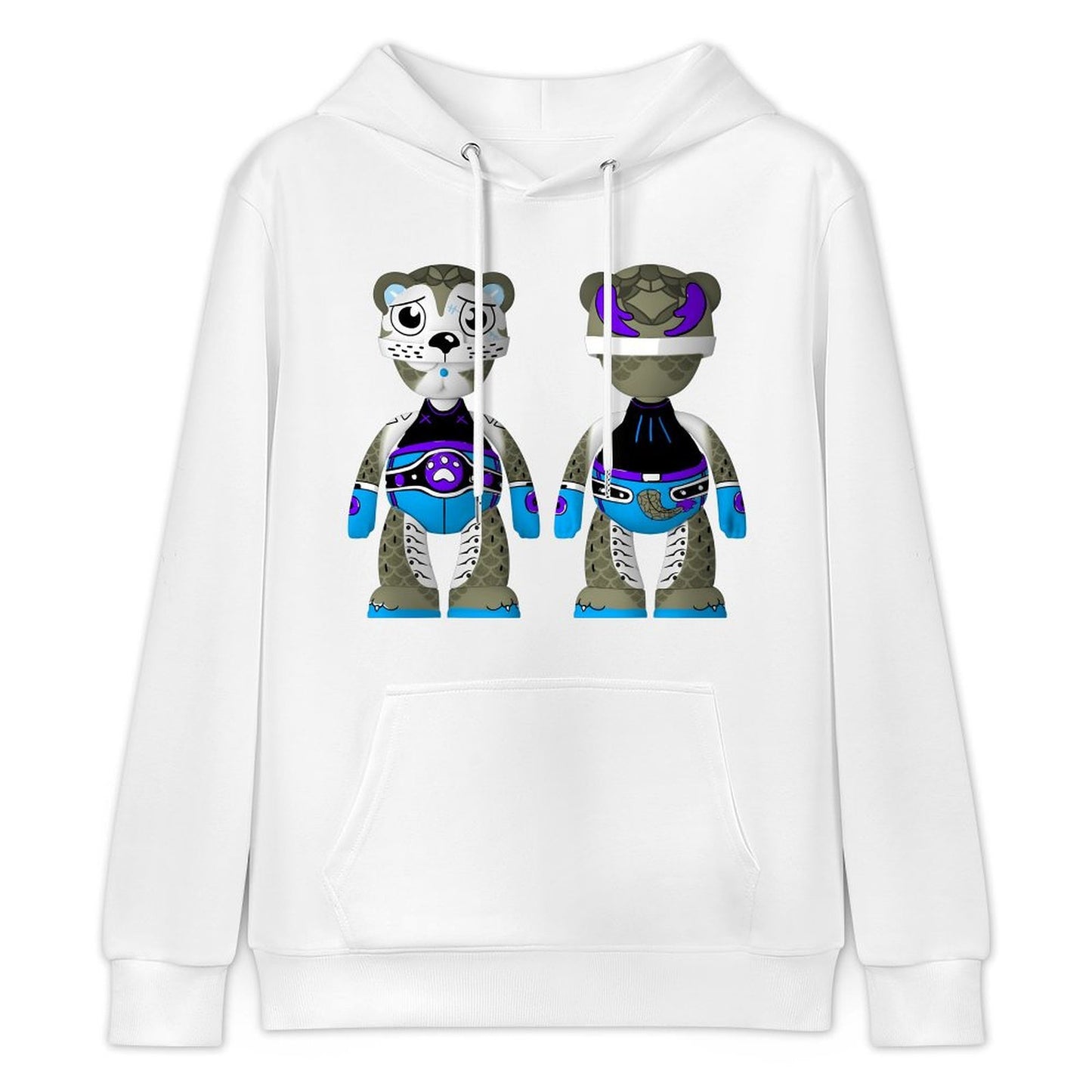 Hoodie Front PatternFitted Soft-Touch