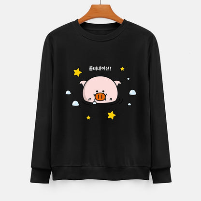  Front Patterned Long Sleeve TopPrinting Neat