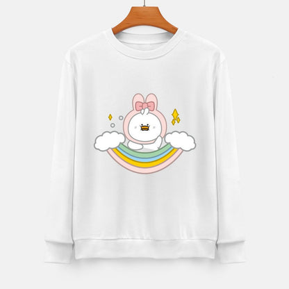 Front Patterned Long Sleeve TopClean Casual