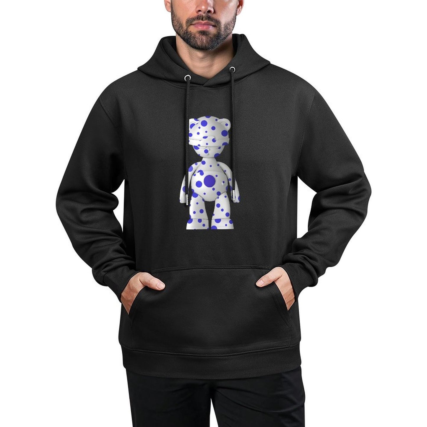 Hoodie Front PatternRetro Fade-Resistant