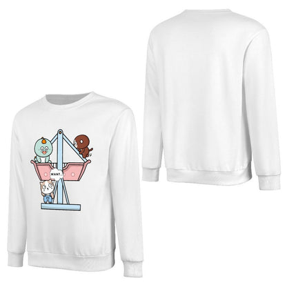 Front Patterned Long Sleeve TopClassicSeries Comfort