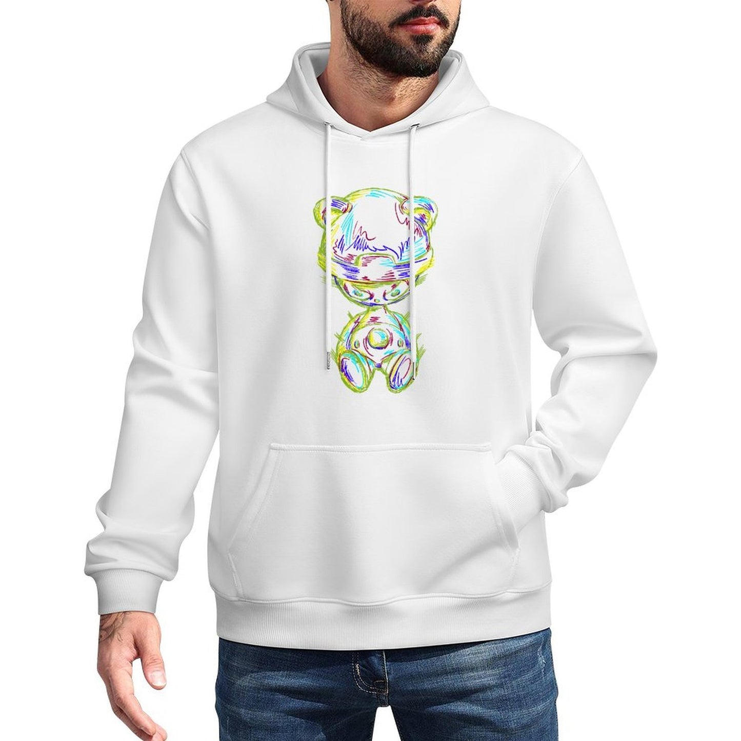 IPIB 250g Hooded Pocket Sweatshirt Front GraphicMen's Hooded  Sweatshirt6000055-5