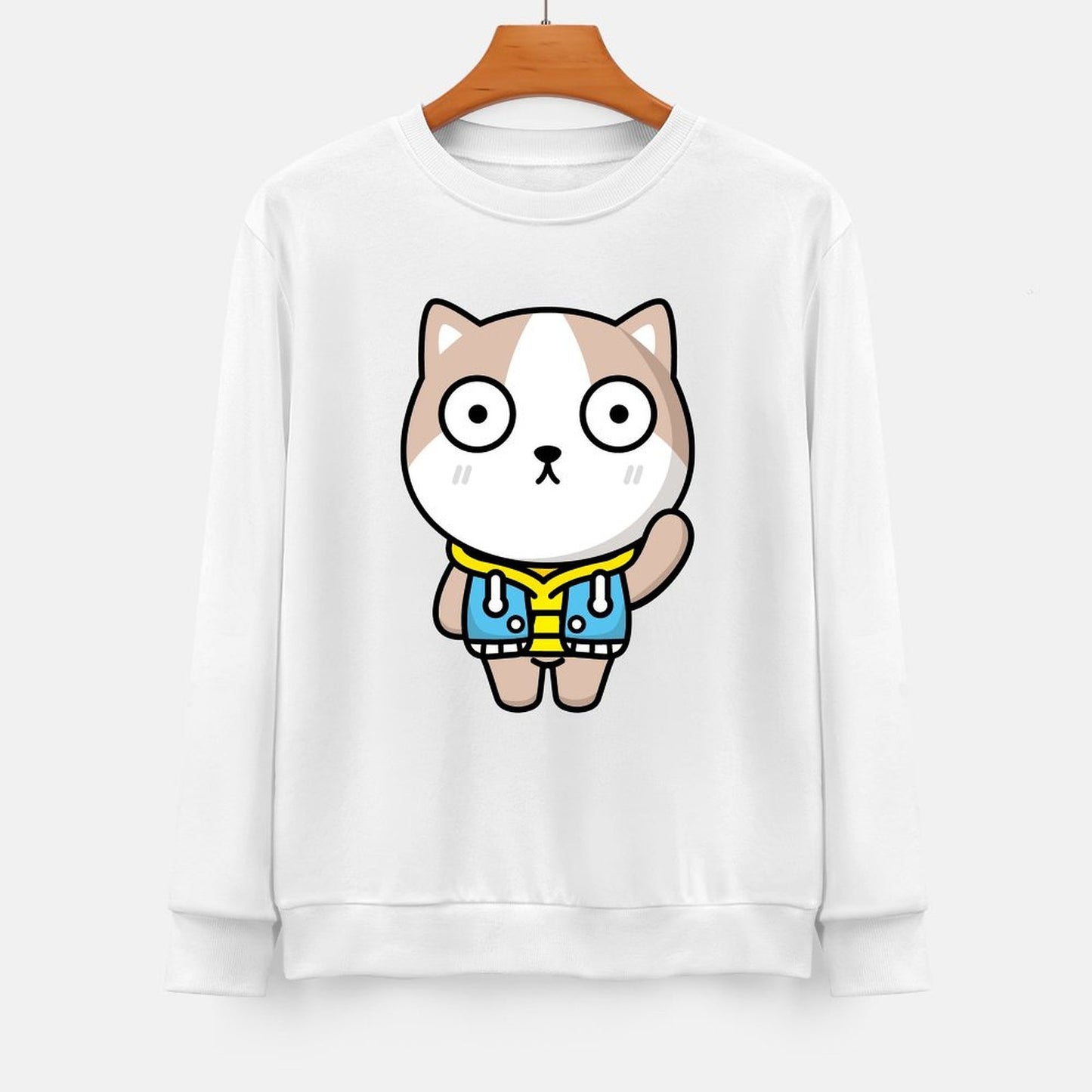 Front Patterned Long Sleeve TopEco-Conscious RelaxFit