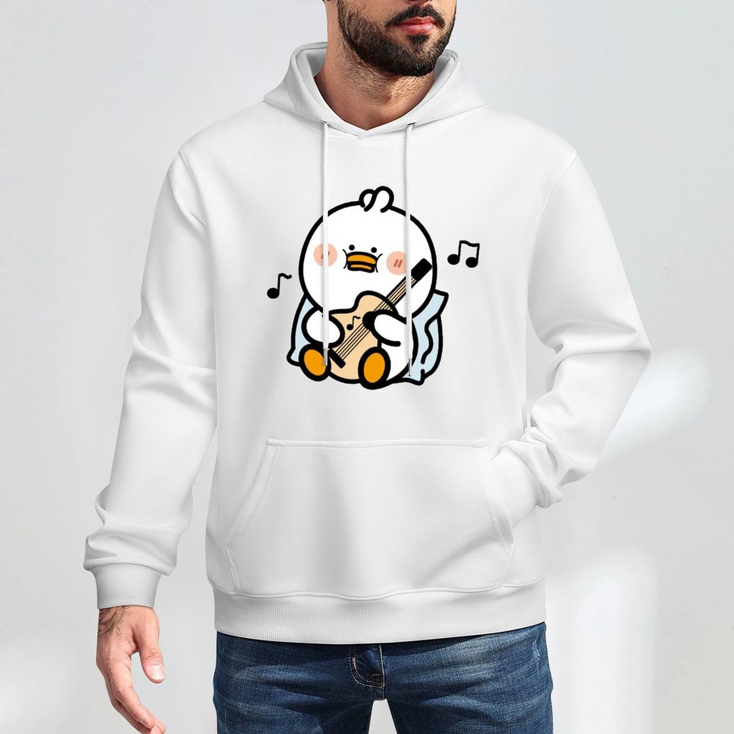 Casual Minimalist Front Graphic Hoodies