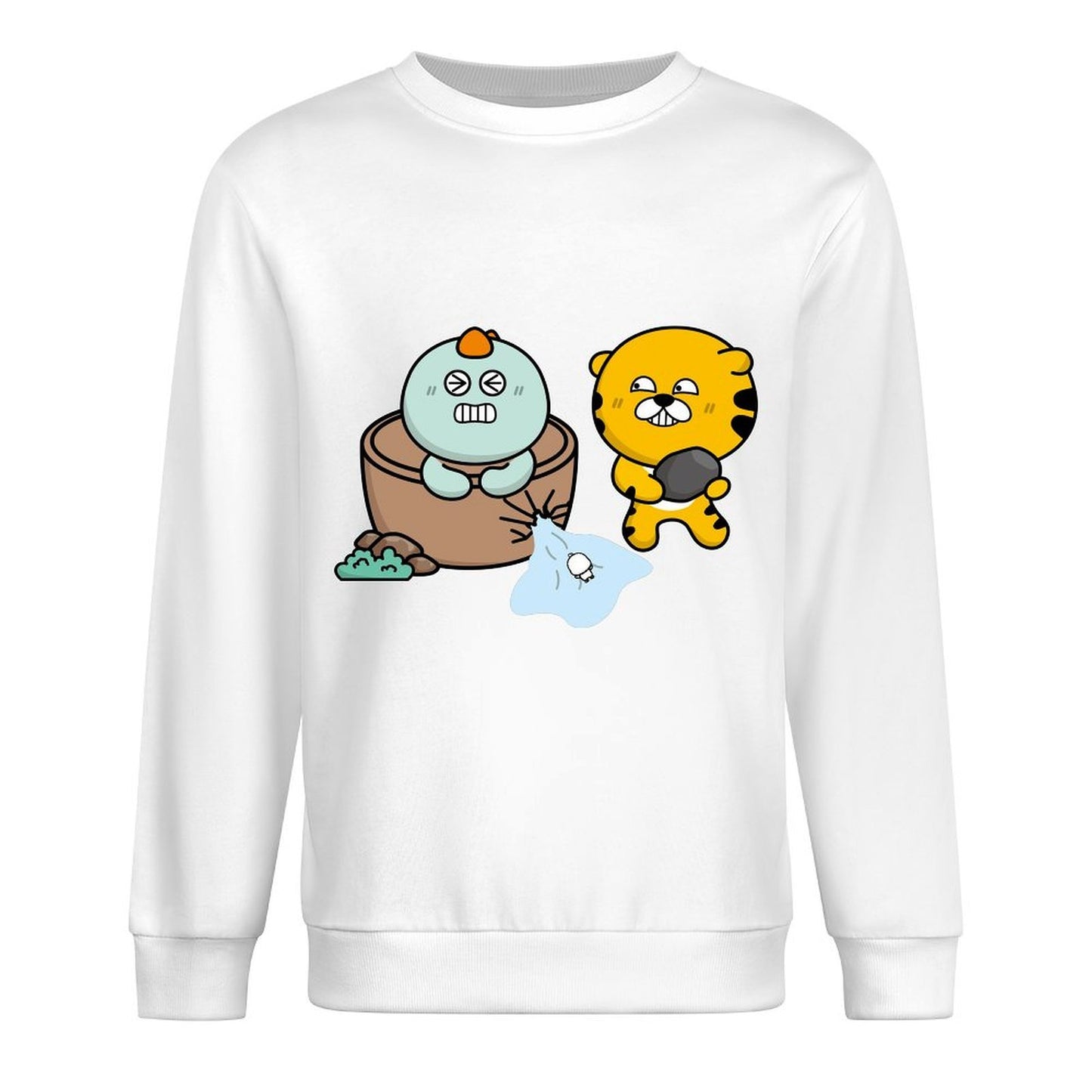 Front Patterned Long Sleeve TopWeekend EverydayComfort