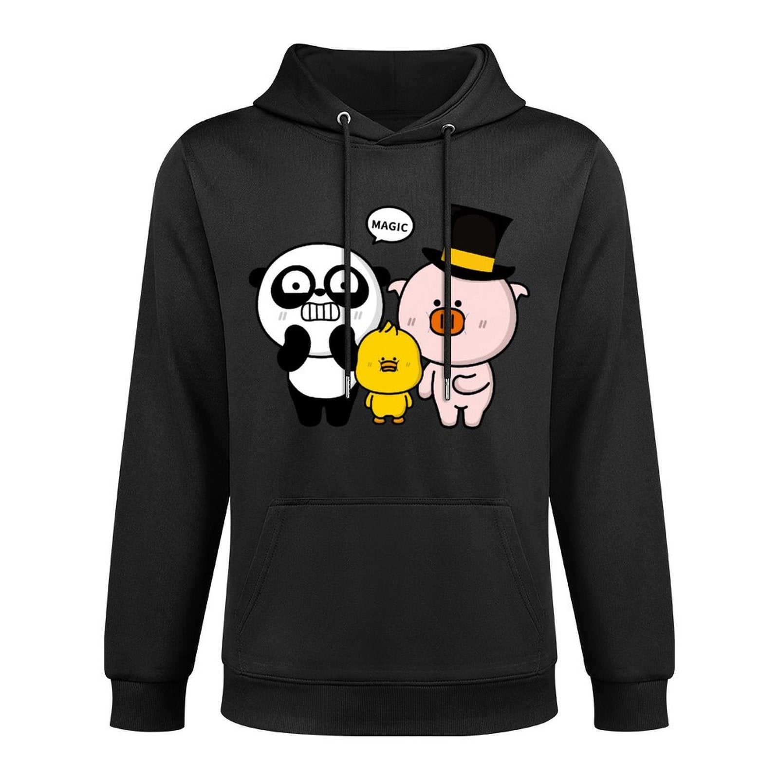 Eco-Conscious Signature Front Graphic Hoodies