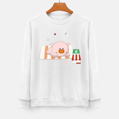 Front Patterned Long Sleeve TopNatural ClassicStyle