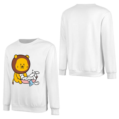 Front Patterned Long Sleeve TopVintage Solid