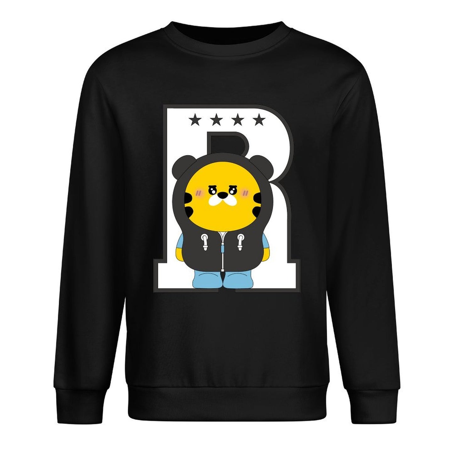 Front Patterned Long Sleeve TopActiveWear EverydayWear