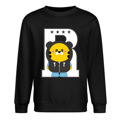 Front Patterned Long Sleeve TopActiveWear EverydayWear