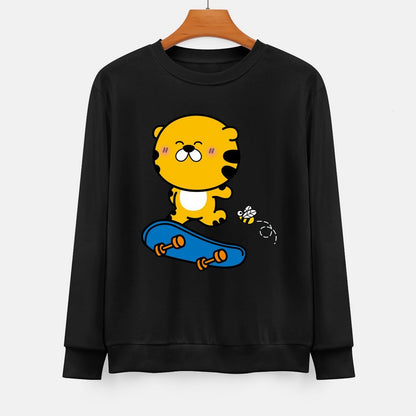  Front Patterned Long Sleeve TopCleanCut Neat