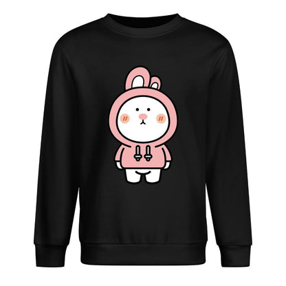 Front Patterned Long Sleeve TopComfortFit Retro