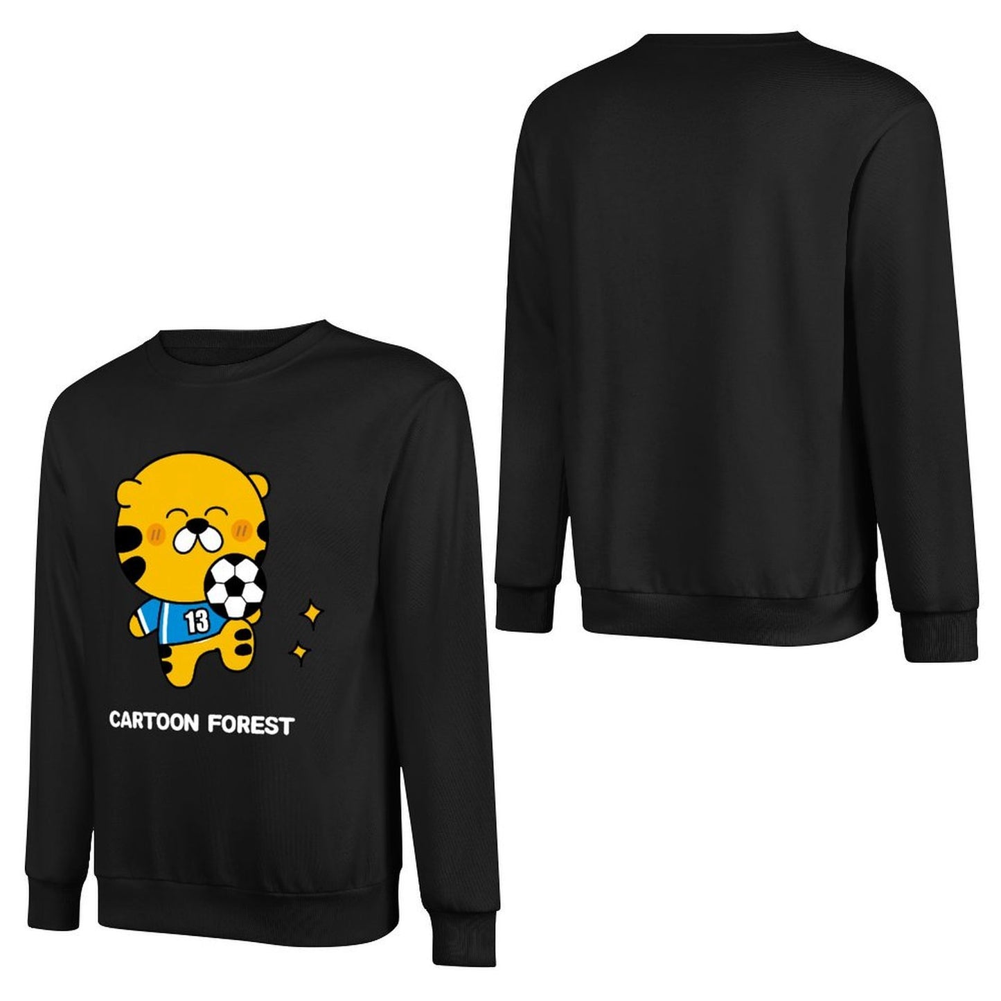 Front Patterned Long Sleeve TopPlain SmoothWear