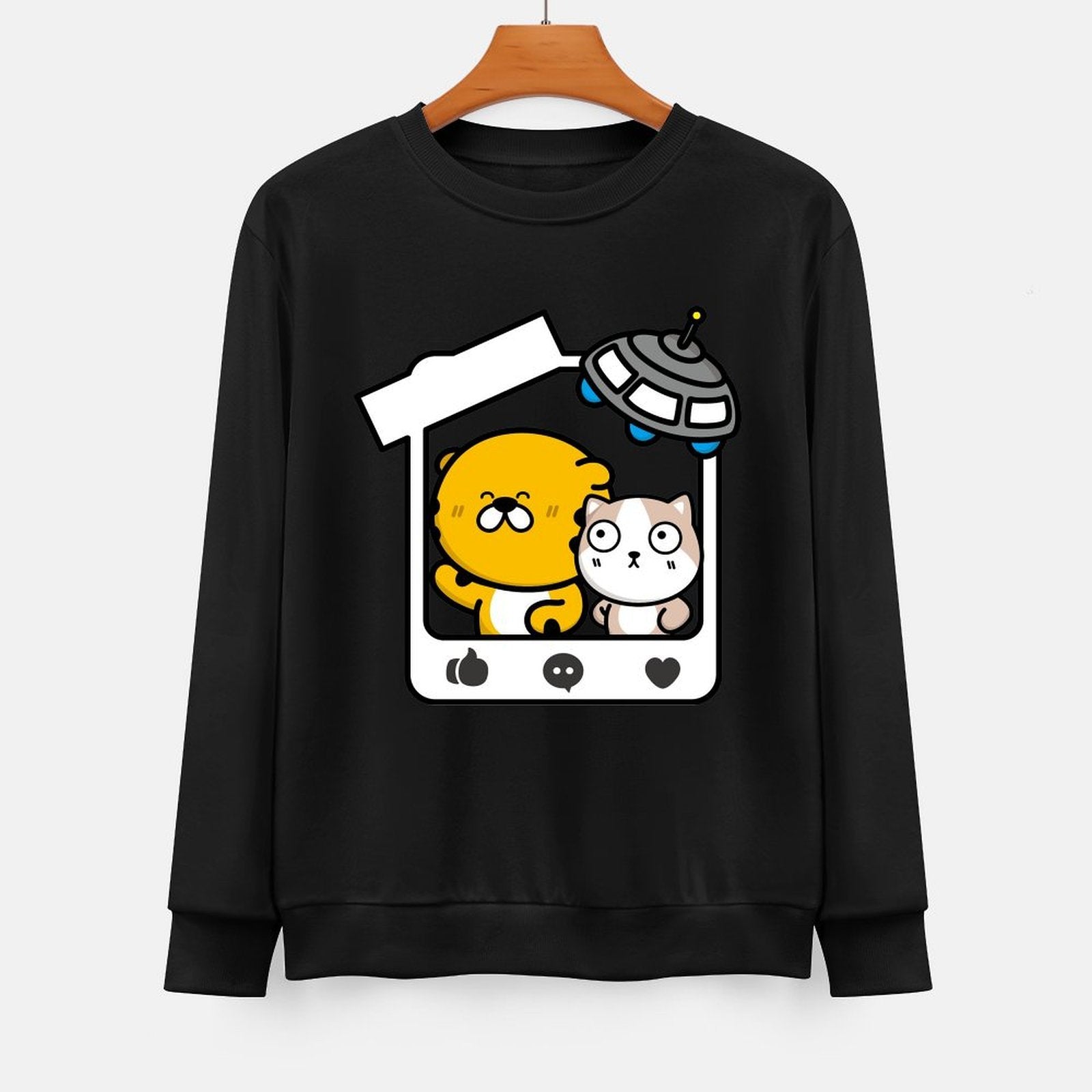  Front Patterned Long Sleeve TopStrong Clean