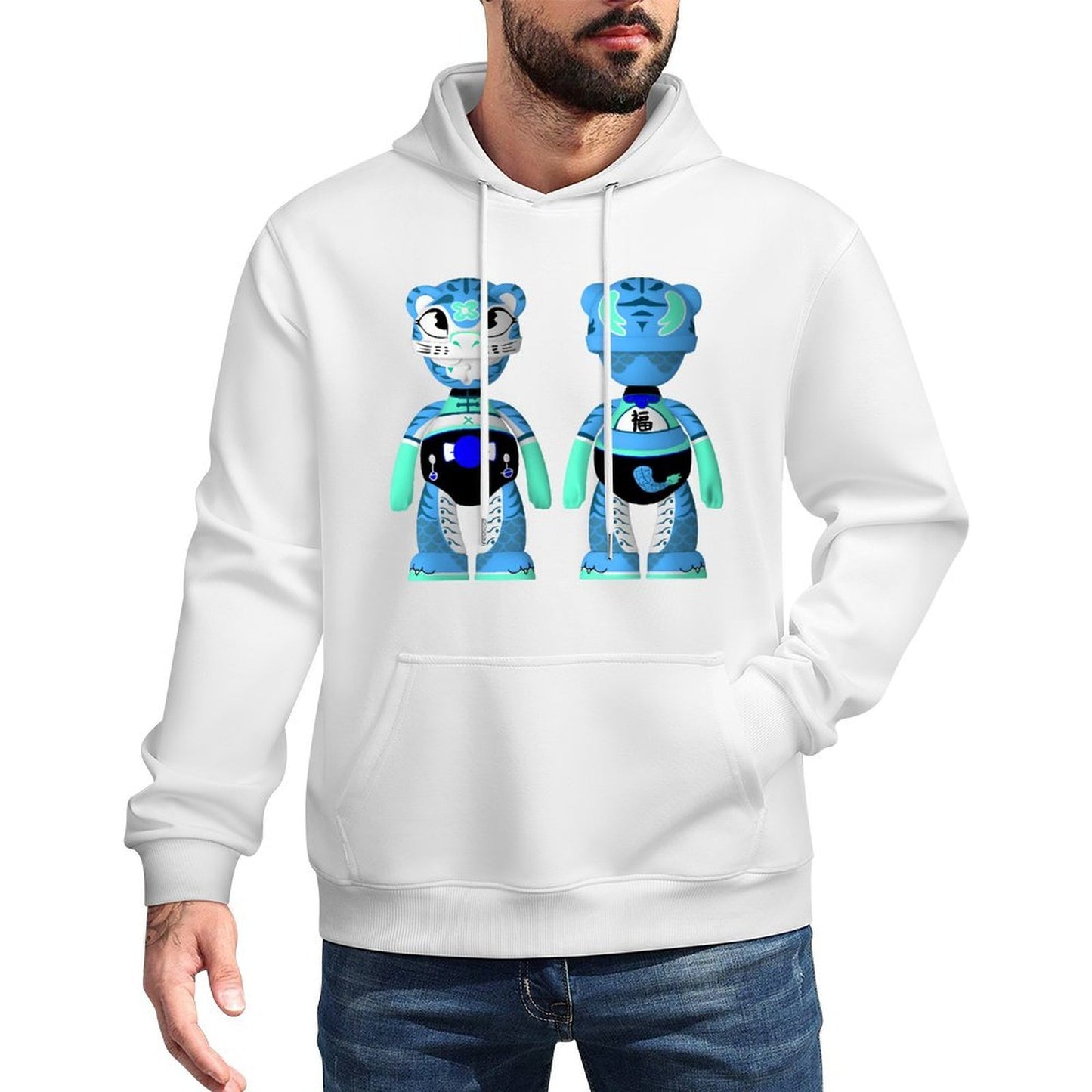 IPIB 250g Hooded Pocket Sweatshirt Front GraphicMen's Hooded  Sweatshirt6000076-3