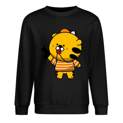 Front Patterned Long Sleeve TopMade-to-Order Relaxed Fit