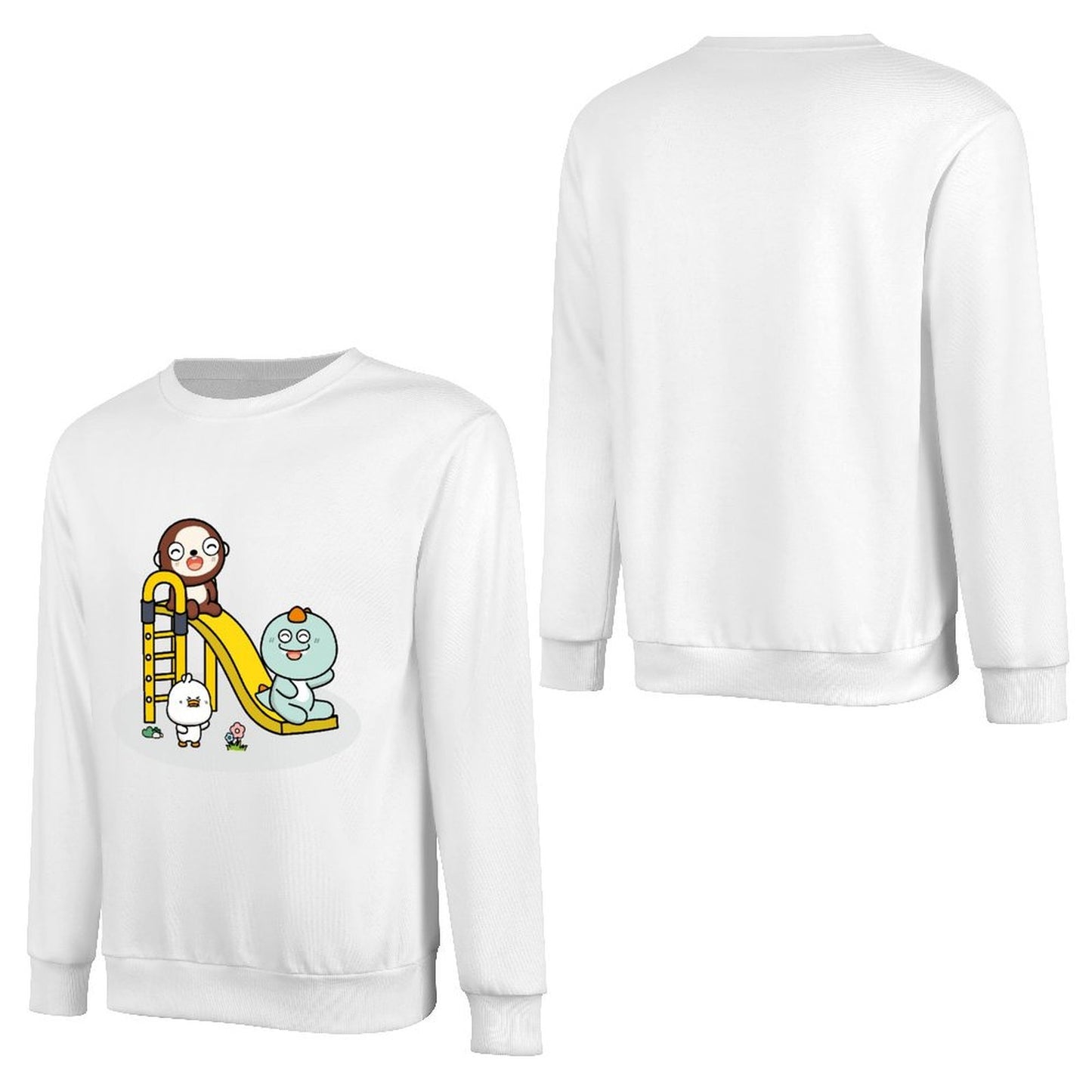 Front Patterned Long Sleeve TopRefined TimelessComfort