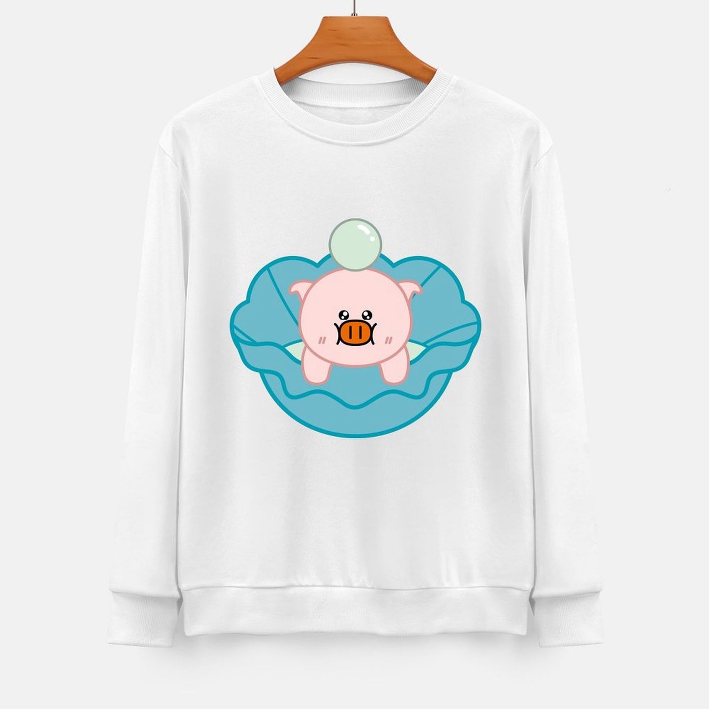 Front Patterned Long Sleeve TopWeekend Relaxed