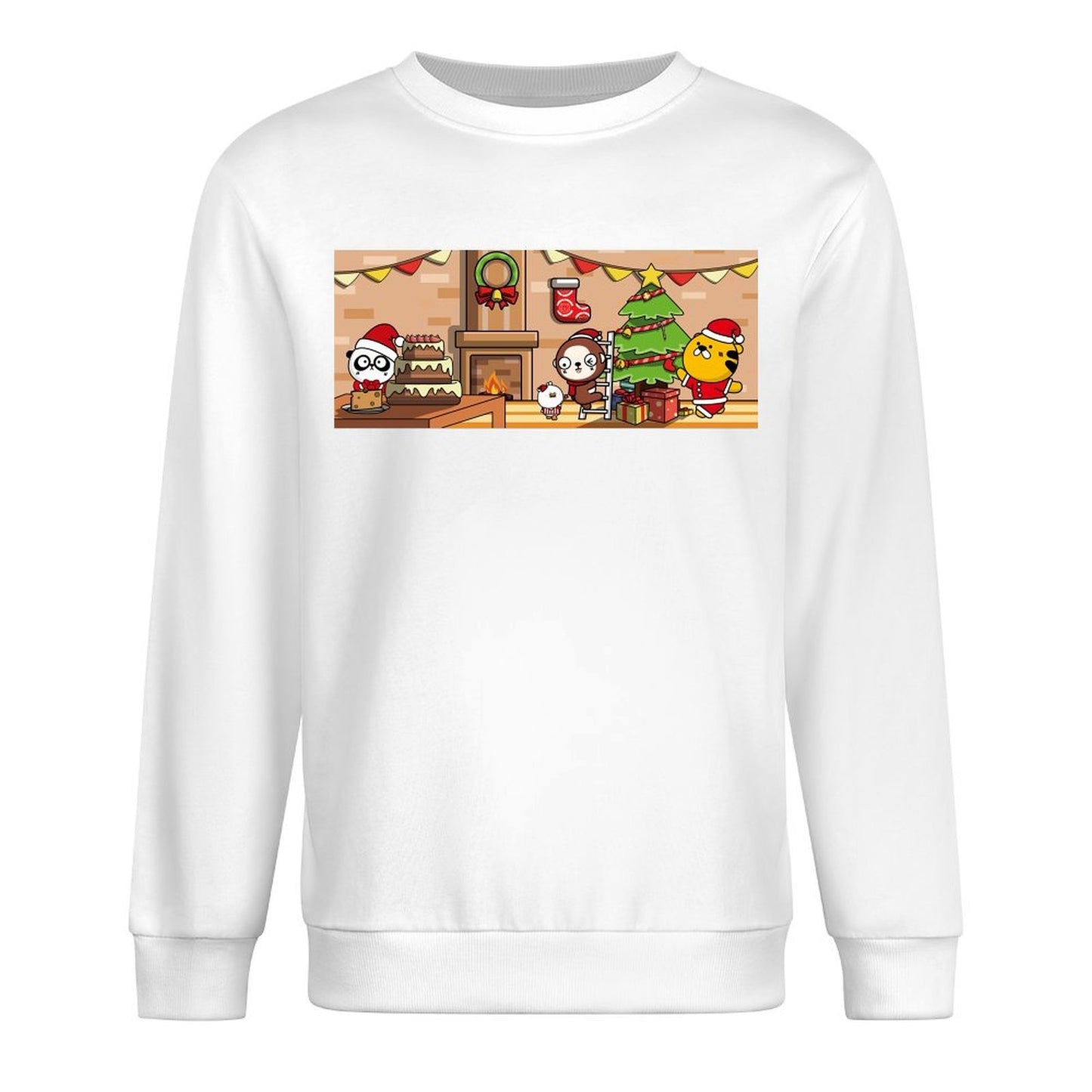 Front Patterned Long Sleeve TopCotton Refined