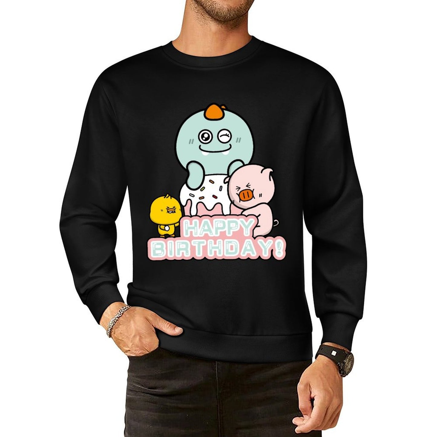IPBR 250g Crew Neck Long Sleeve Sweatshirt Front GraphicCrew Neck Long Sleeve Sweatshirt4000984