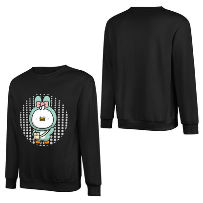 Front Patterned Long Sleeve TopSoftstyle Shrink-Resistant