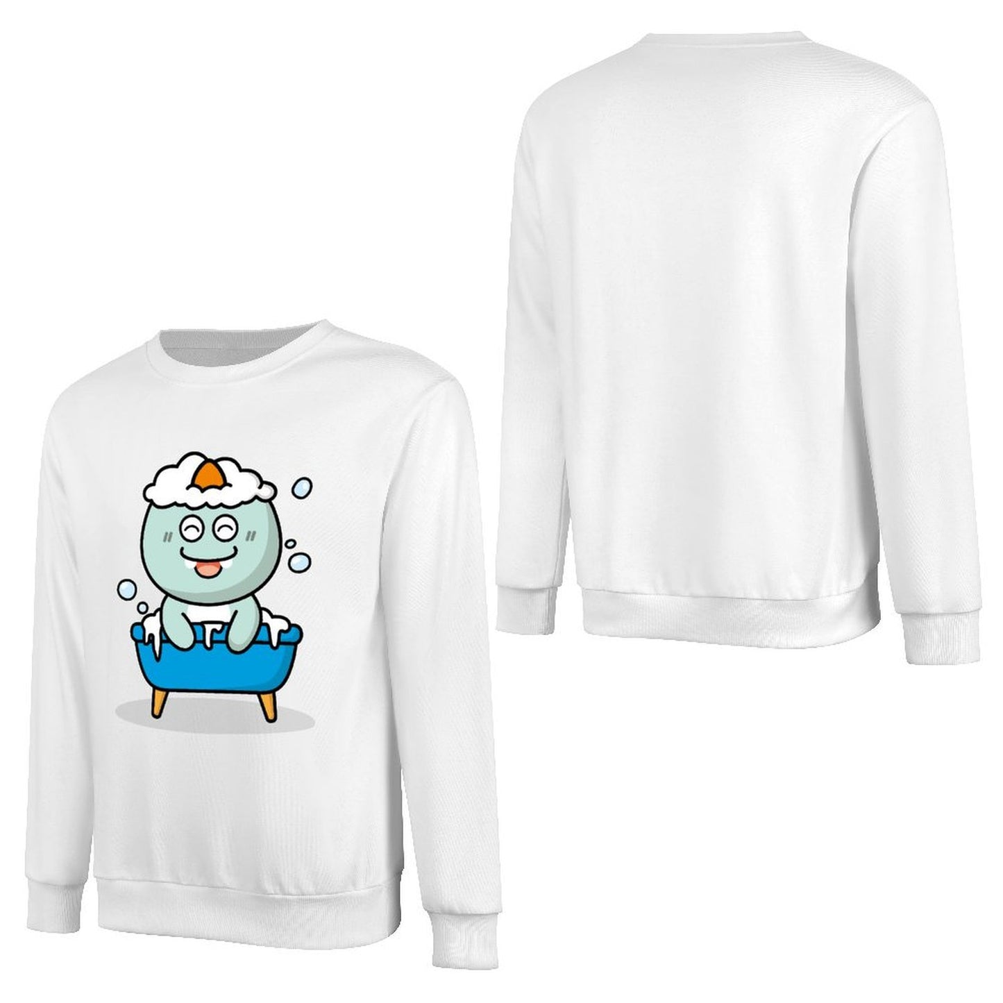 Front Patterned Long Sleeve TopHeavyweight Outdoor