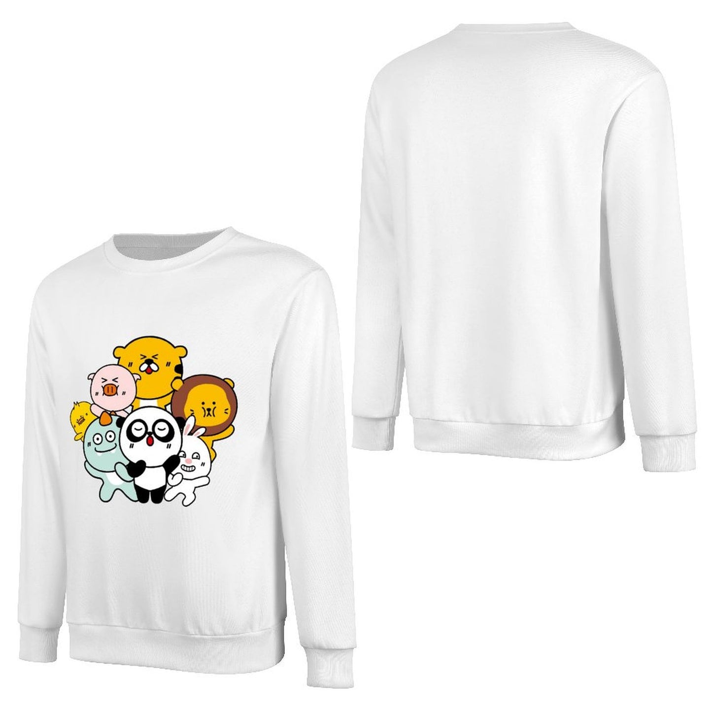 Front Patterned Long Sleeve TopSmooth Feel Eco / Sustainable