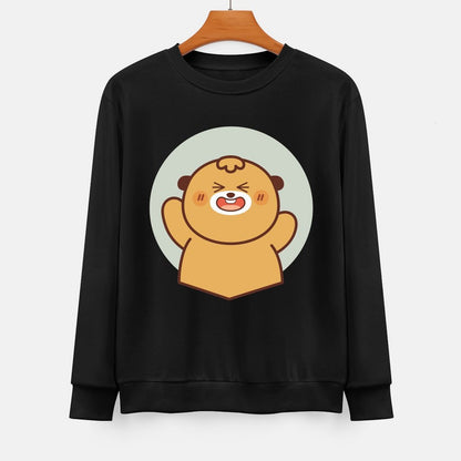  Front Patterned Long Sleeve TopPure Midweight