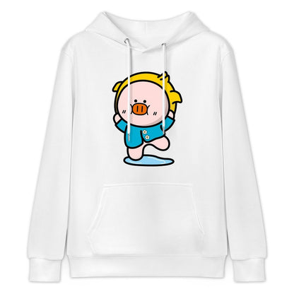 Soft Simple Front Graphic Hoodies