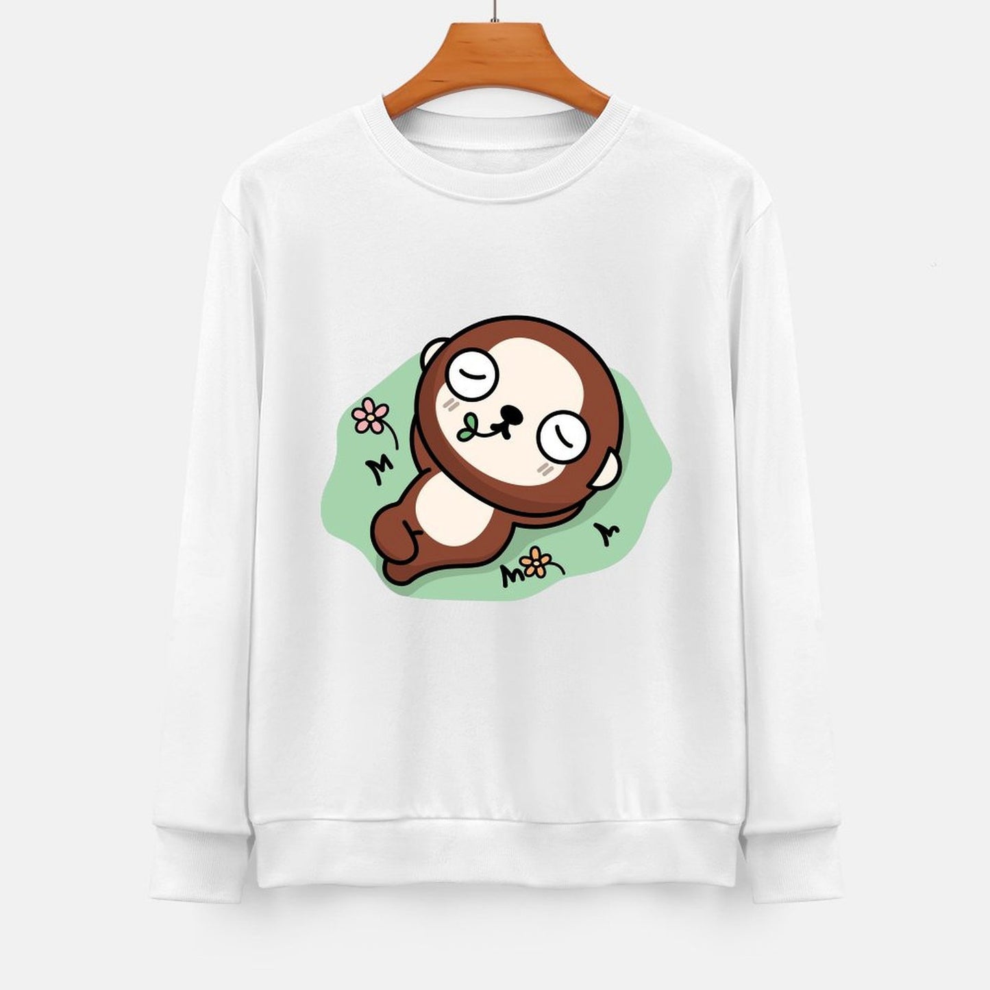 Front Patterned Long Sleeve TopPrint-Ready Outdoor