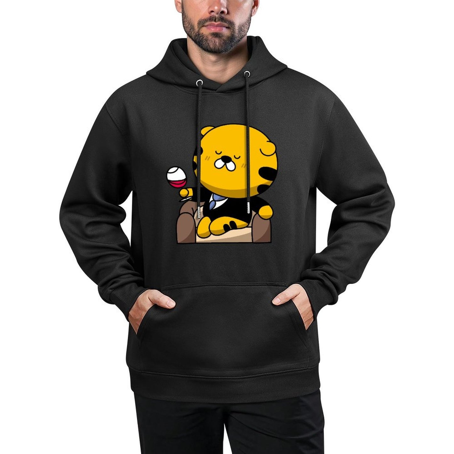 Soft Crisp Print Front Graphic Hoodies