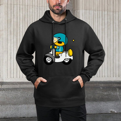 Midweight Relaxed Front Graphic Hoodies