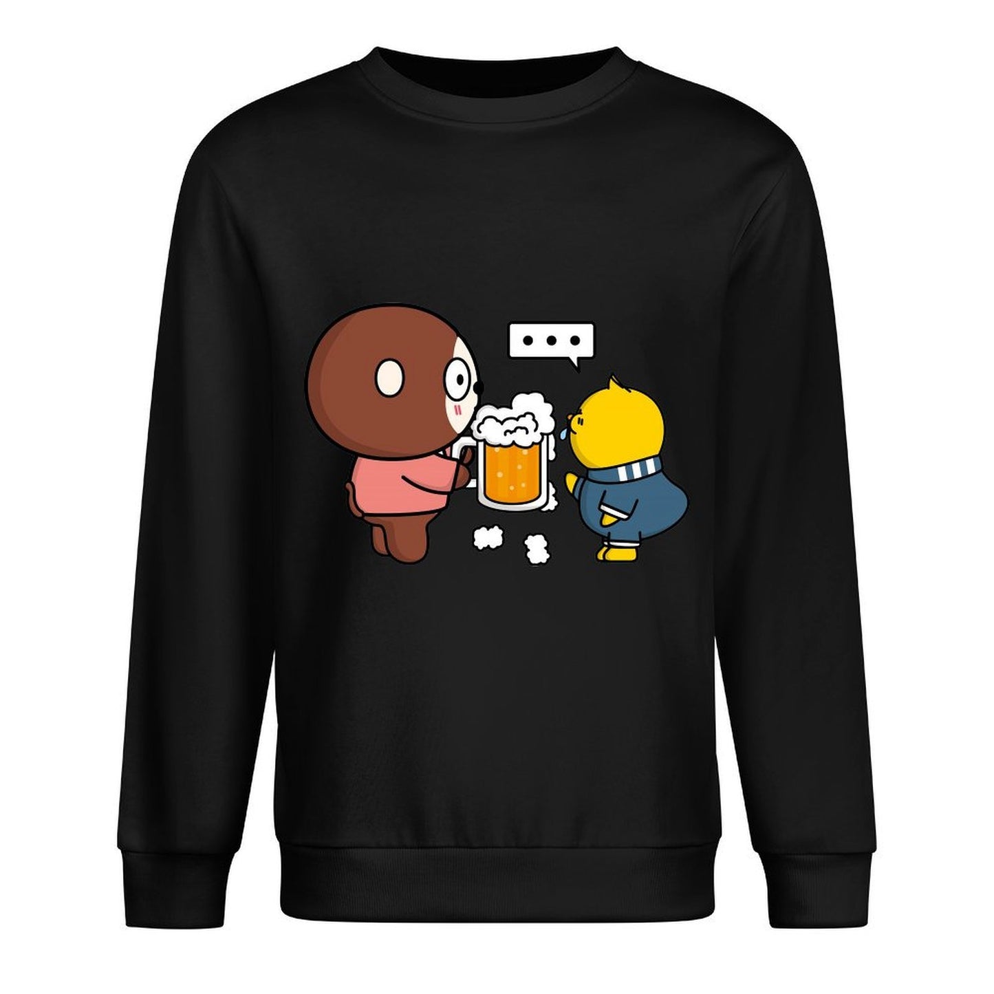 Front Patterned Long Sleeve TopSlim Fit DailyFit