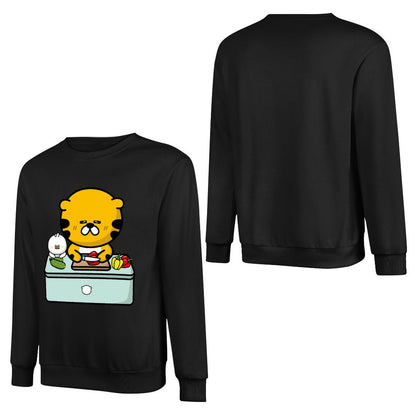 Front Patterned Long Sleeve Top Soft-Touch Logo-Ready