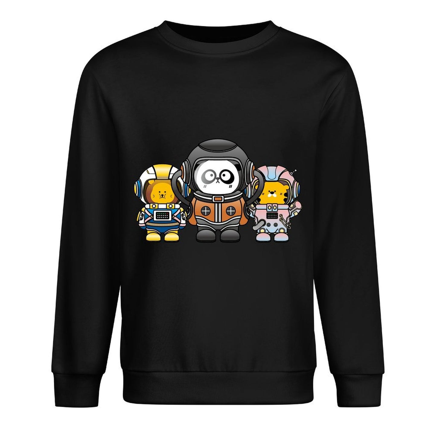 Front Patterned Long Sleeve TopMidweight RegularFit