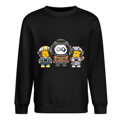 Front Patterned Long Sleeve TopMidweight RegularFit