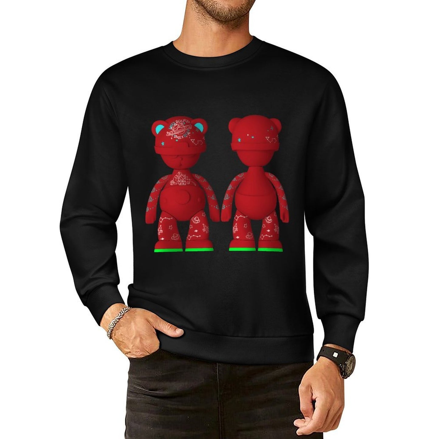 IPIB 250g Crew Neck Long Sleeve Sweatshirt Front GraphicCrew Neck Long Sleeve Sweatshirt6000086-2
