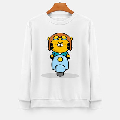 Front Patterned Long Sleeve TopDouble-Stitched Reliable