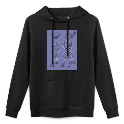 IPIB 250g Hooded Pocket Sweatshirt Front GraphicMen's Hooded  Sweatshirt6000008-3