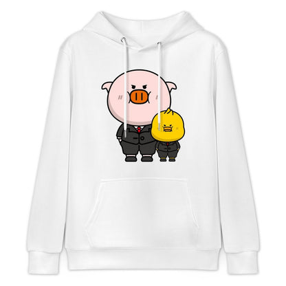 Easy-Care Breathable Front Graphic Hoodies